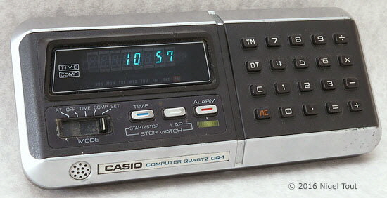 Casio CQ-1 in clock mode