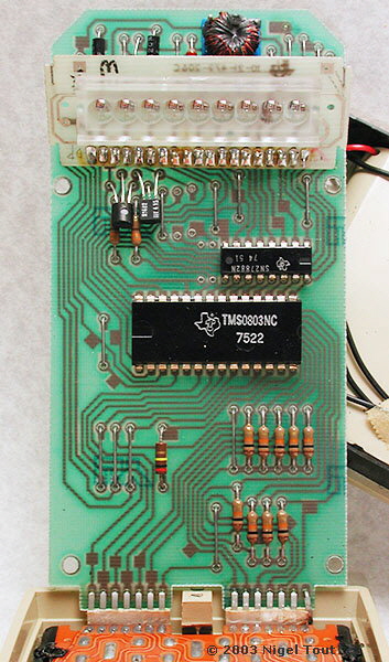 TI-2500 II Datamath II circuit board