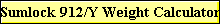Sumlock 912/Y Weight Calculator