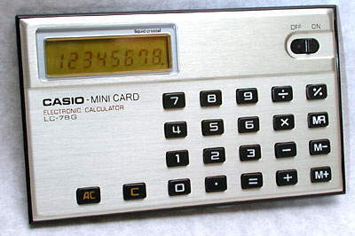 donderdag Contractie Uitpakken Casio Mini Card LC-78