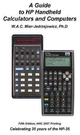 HP Handheld Calculators and Computers