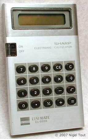 Sharp EL-243S Calculator Wei Solar and Battery Operation 