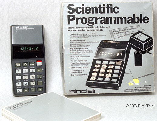 10/1975 PUB SINCLAIR RADIONICS SCIENTIFIC PROGRAMMABLE CALCULATOR ORIGINAL AD