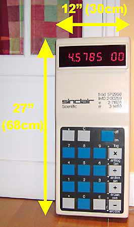 Giant Sinclair Scientific calculator