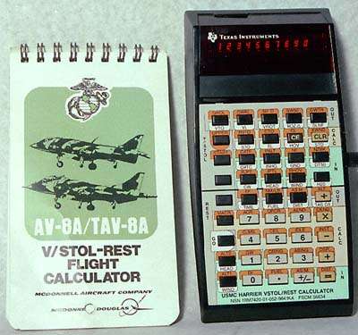 USMC Harrier VSTOL/REST Calculator