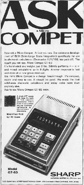 Sharp QT-8D advertisement