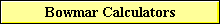 Bowmar Calculators