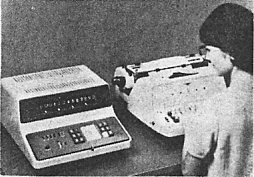 Casio AL1000 coupled to typewriter