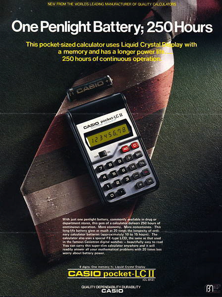 Casio pocket-LC II Brochure