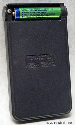 Casio pocket-LC II rear