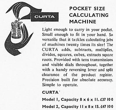 Curta advertisement