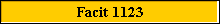 Facit 1123