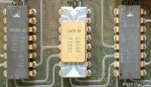 Intel 4004 microprocessor, ROM & RAM