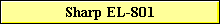 Sharp EL-801