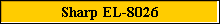 Sharp EL-8026
