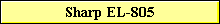Sharp EL-805