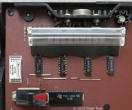 TMS1802 chip inside Advance/Wireless World calculator