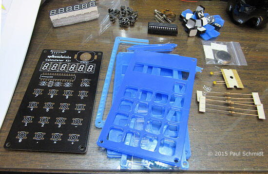 Calculator kit components