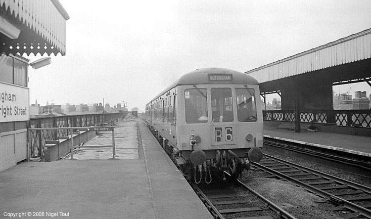 DMU passenger train at Nottingham Arkwright Street station, GCR DMU passenger train at Nottingham Arkwright Street station, GCR