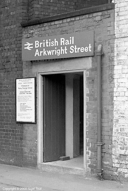 Entrance to Nottingham Arkwright Street station