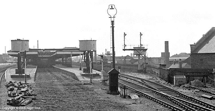 Entering Leicester Central station, with track removed Entering Leicester Central station, with track removed