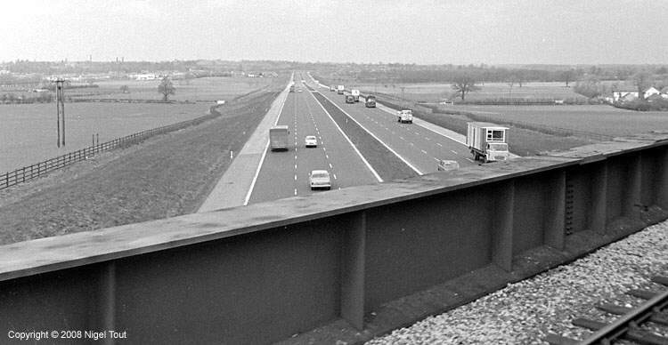 M1 motorway from Bridge on GCR M1 motorway from Bridge on GCR