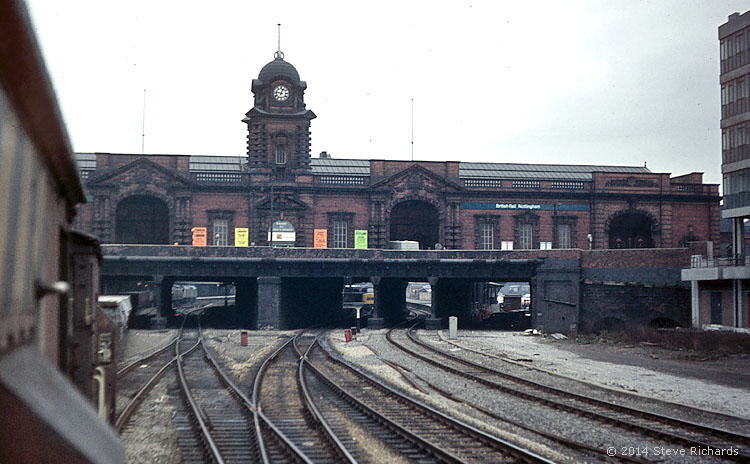 Entering Nottingham Midland station