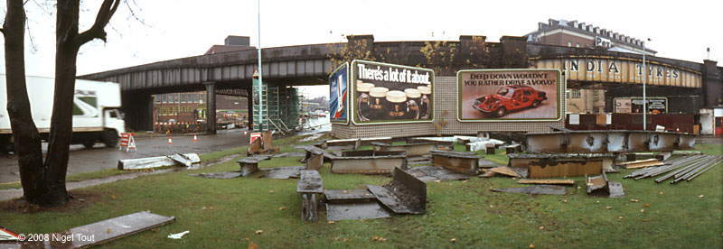 Demolition of West Bridge viaduct, GCR, Leicester