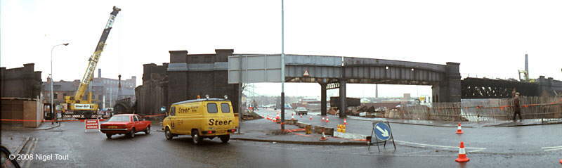 Demolition of West Bridge viaduct, GCR, Leicester