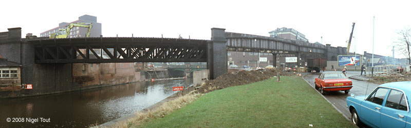 Demolition of West Bridge viaduct, GCR, Leicester