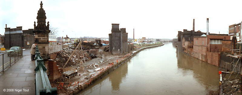 West Bridge viaduct, GCR, Leicester, after demolition