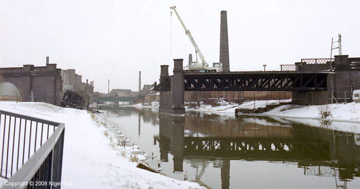 River Soar  bridge, GCR, under demolition River Soar  bridge, GCR, under demolition