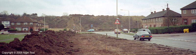 GCR embankment removal, Red Hill Way, Leicester GCR embankment removal, Red Hill Way, Leicester