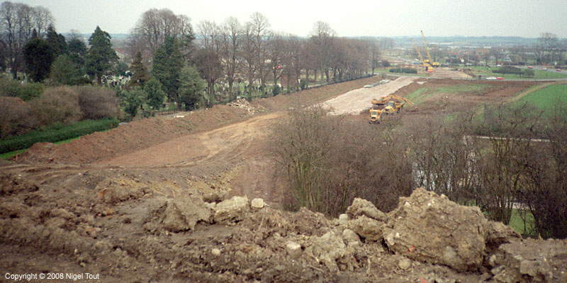GCR embankment removal, Red Hill Way, Leicester GCR embankment removal, Red Hill Way, Leicester