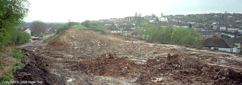 GCR embankment removal, Red Hill Way, Leicester GCR embankment removal, Red Hill Way, Leicester