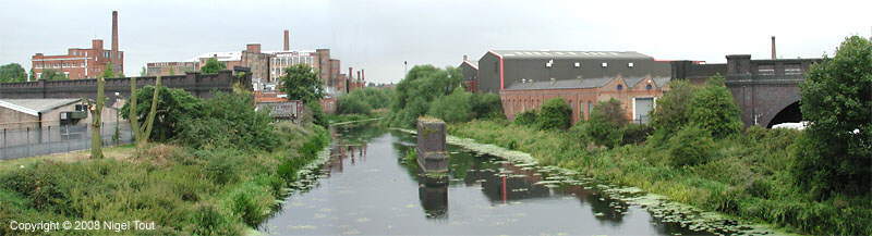 River Soar bridge, GCR, after removal of girders River Soar bridge, GCR, after removal of girders