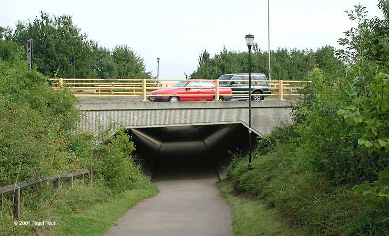 Soar Valley Way bridge over GCR track bed