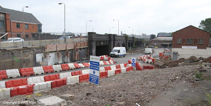 Upperton Road, Leicester, GCR viaduct demolition Upperton Road, Leicester, GCR viaduct demolition