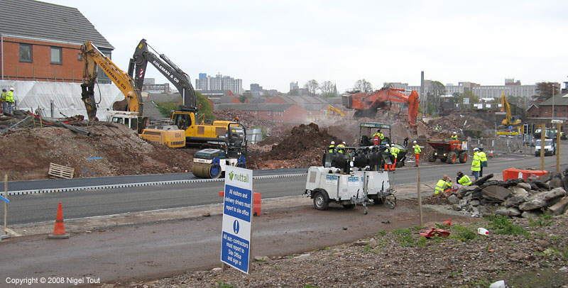 Demolition of Upperton Road viaduct, Leicester, GCR Demolition of Upperton Road viaduct, Leicester, GCR