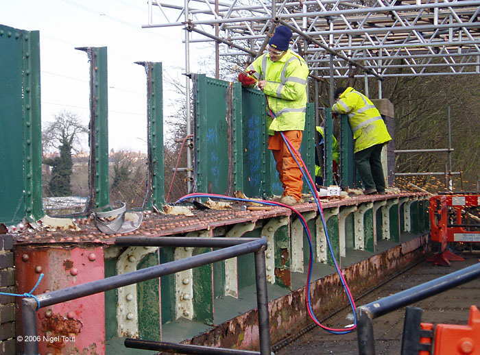 Repairs to GCR Braunstone Lane East bridge Repairs to GCR Braunstone Lane East bridge
