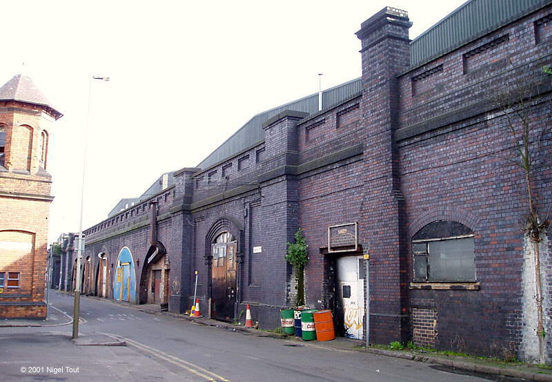 Rear entrance, rooms and chimney, Great Central station, Leicester
