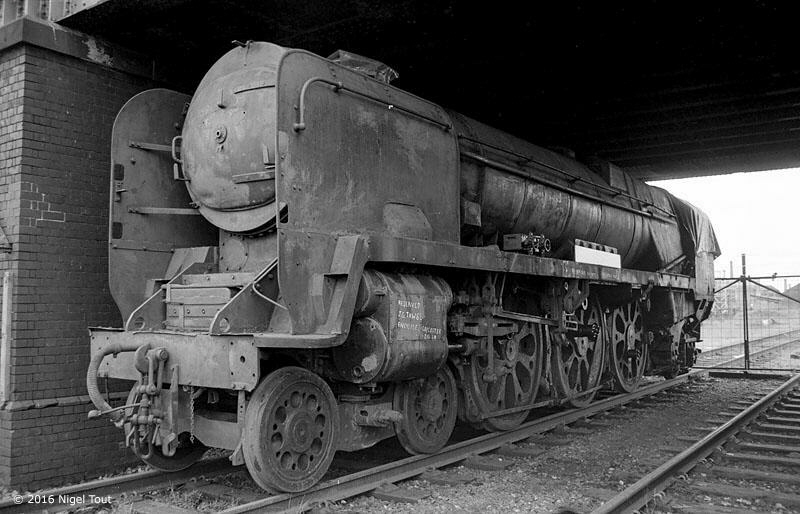 Derelict West Country pacific "Boscastle", Loughborough, 1973 Derelict West Country pacific "Boscastle", Loughborough, 1973