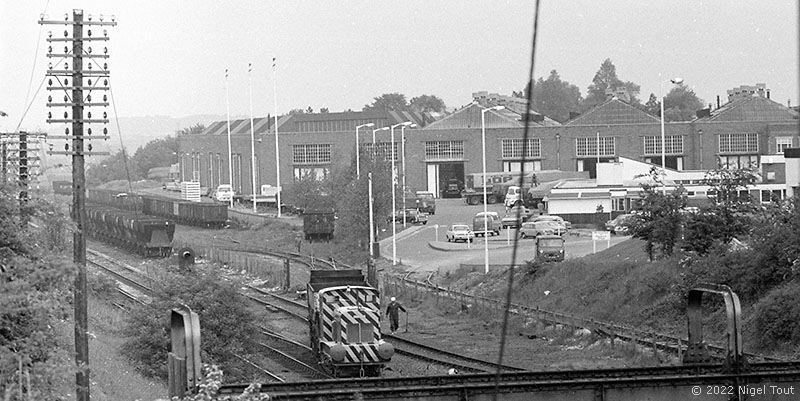 Diesel shunter at Hotchley Hill gypsum works Diesel shunter at Hotchley Hill gypsum works