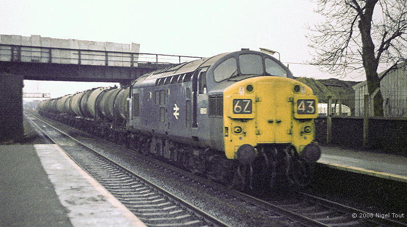 Train under bridge Train under bridge