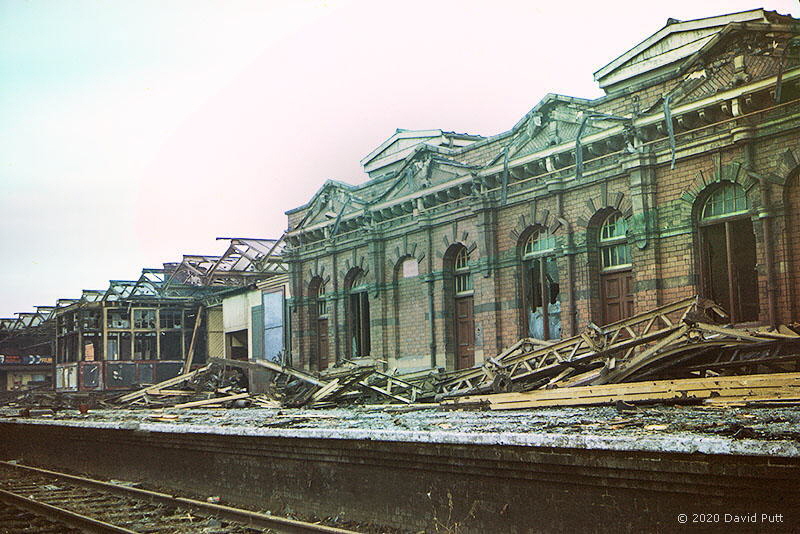 Demolition of Leicester Central station in1971