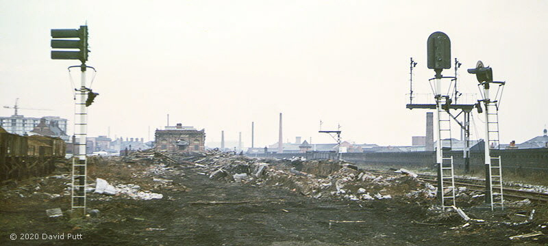 Demolition of Leicester Central station in1971