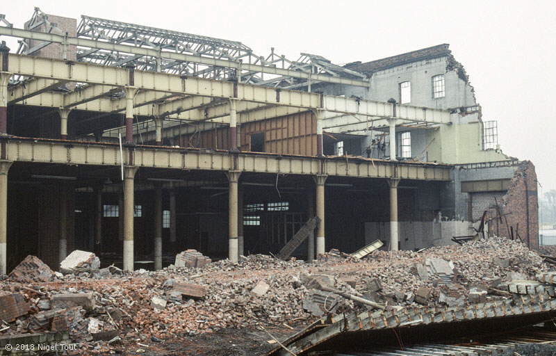 Leicester GCR goods shed demolition Leicester GCR goods shed demolition