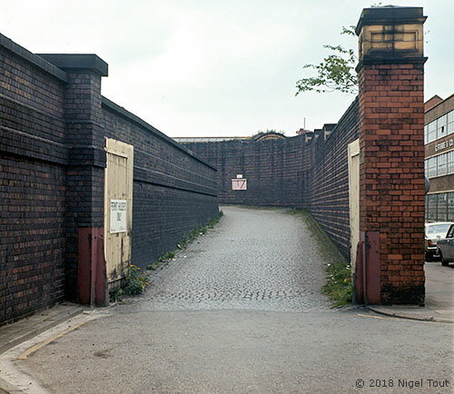 Leicester Central station roadway to parcels dock