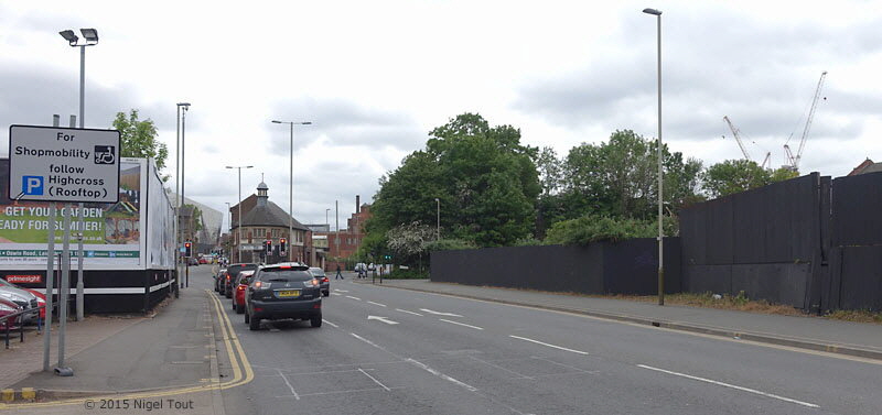 Site of GCR bridge, Northgate Street, Leicester Site of GCR bridge, Northgate Street, Leicester