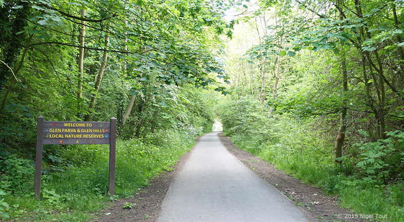 Great Central Way through nature reserve Great Central Way through nature reserve